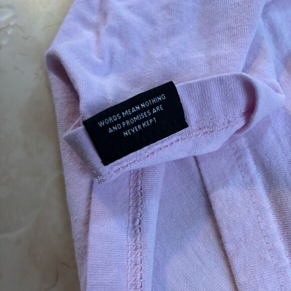 BROKEN PROMISES MELT AWAY Kiss Me Goodbye PINK SHIRT SIZE MEDIUM 100% Cotton - Picture 7 of 10